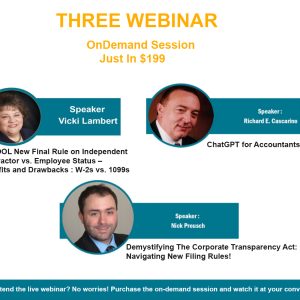 Three Webinar Just in $199