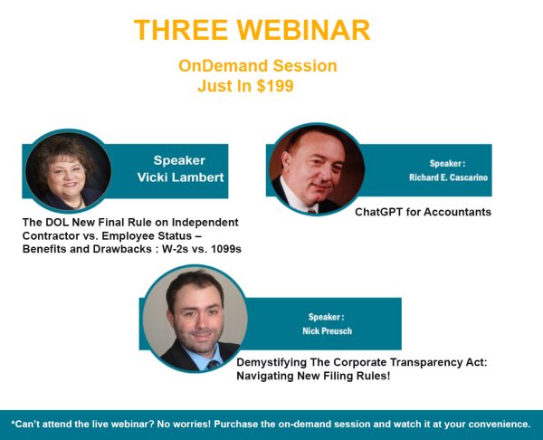 Three Webinar Just in $199